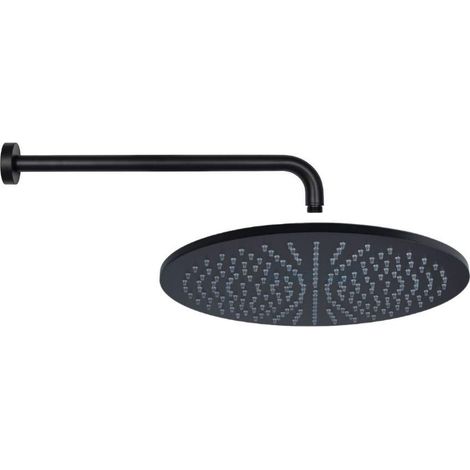 Braccio e soffione nero opaco Ø225 mm Paffoni KITSOFNO (1/2)