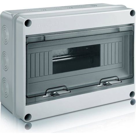 Coffret électrique - - 12 modules - IP65 - ABS/PC - Montage mural (1/5)