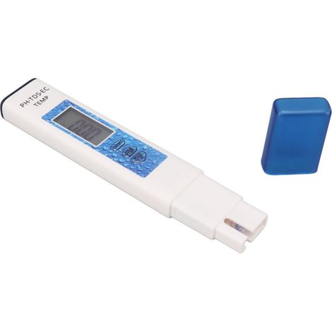 4-in-1-Digital-Wassertester, präzise, sensibel, tragbar, pH-Wert, TDS, EC, Temperatur, Wasserqualitätsmessgerät, Blau (1/5)