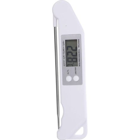 Thermomètre de cuisson numérique pliable à longue sonde, pour les barbecues et la cuisine, pour mesurer la température de la viande et de l'eau (1/5)