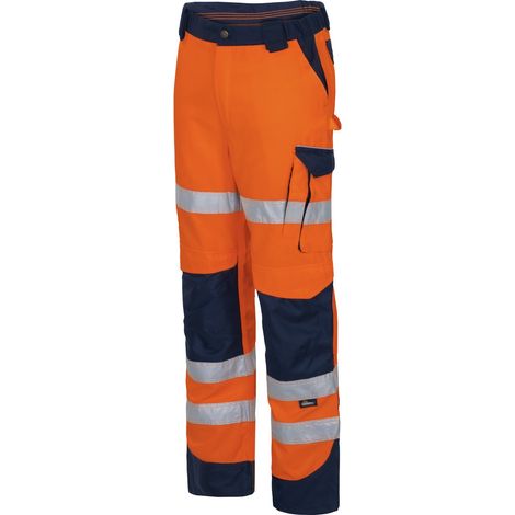 Vizwell Warn-Bundhose VWTC113 Gr. 68 orange/marine (1/5)