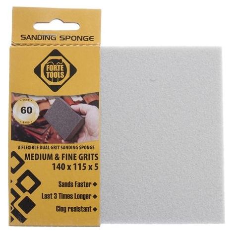 Spugna abrasiva Forte sponge sanding 140x115x5 grana 60 un lato (1/2)