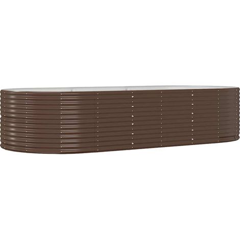 Maison Exclusive - Hochbeet Braun 291x140x68 cm Verzinkter Stahl (1/5)