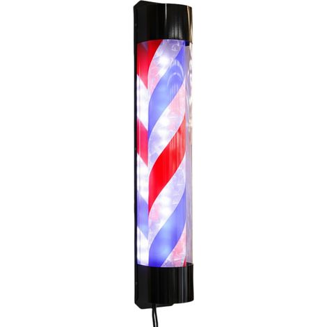 LED Barbers Pole Light Outdoor Barber Pole Rotating Light Barbershop 36" Barber Pole Barber Club Salon de coiffure 901313cm Porte Suspendue Rotative Poteau Signe Rouge Bleu Bandes Mur Lampe (1/5)