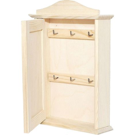 Portachiavi in legno con 6 ganci gicos 21x7x28cm cover con cuore