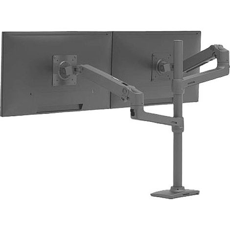 Support de table pour écran Ergotron 45-509-224 101,6 cm (40) réglable en hauteur, rotatif, inclinable, mobile noir (1/4)