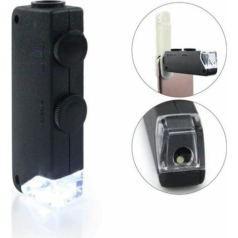 Microscope de poche LED 60x - 100x loupe loupe (1/5)