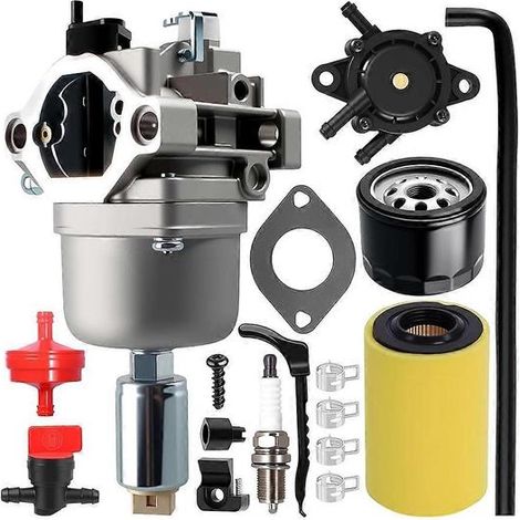 Kit de carburateur pour tracteur tondeuse John Deere D110, D100, LA125, LA115 et E110 (moteurs 17,5 ch, 19,5 ch et 21 ch) - Références : 796031, 594201 et 591334 (1/5)