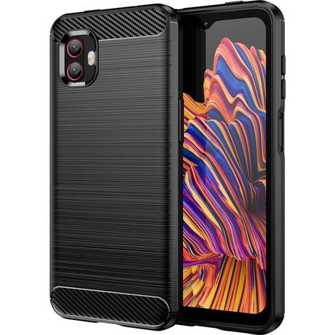 Funda para Samsung Galaxy Xcover 6 Pro 5G, Karbon, negra (1/5)