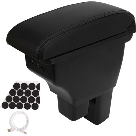 d accoudoir de voiture avec 3 ports USB double couche (1/5)