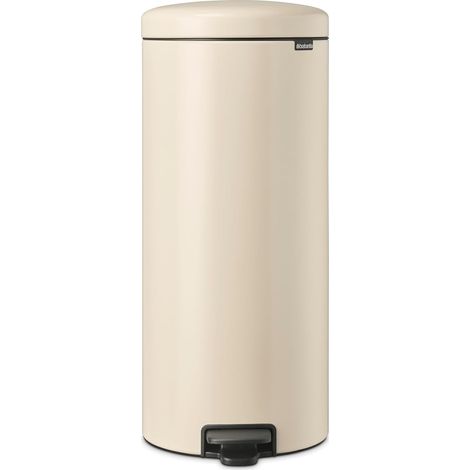 Poubelle à Pédale 30L - Grande Poubelle pour la Cuisine - Couvercle Soft-Close - Pédale Légère - Seau Intérieur Amovible - Antidérapant - Soft Beige - 30 x 38 x 68 cm (1/5)