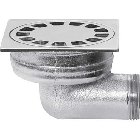 "PILETTA SIFONATA PER PAVIMENTO CON SCARICO LATERALE 1""""1/4 - 100x100 mm"