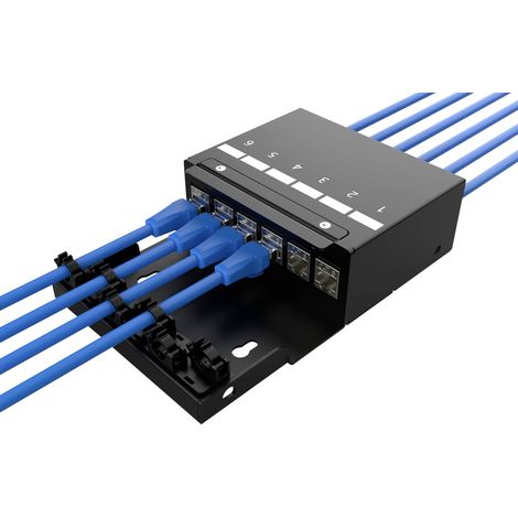 Digitus DN-93708-6 Support pour module RJ45 Keystone non équipé 1 pc(s) Y638743 (1/5)