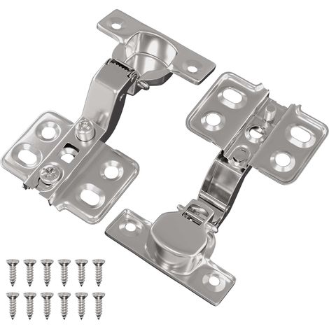 Hinge 2 pcs Nickel 85 x 52.5 x 9.5 mm Iron vidaXL