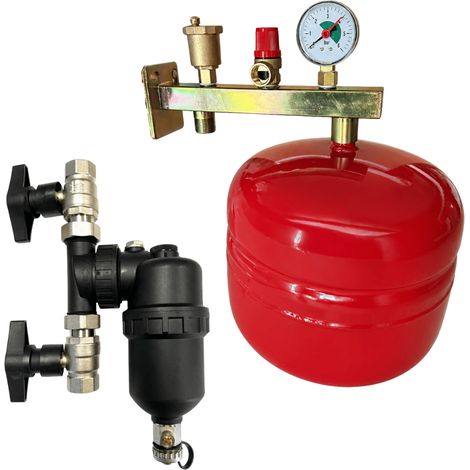 Pack support potence équipée + vase d'expansion chauffage 12 litres Fluidheat + Filtre magnétique Fluidheat