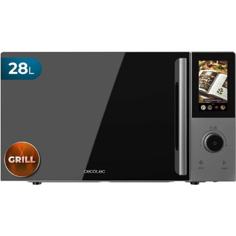 Cecotec Microondas Digital, Táctil, Convección y Grill 28L Convection 2800 Touch. 900W en 5 Niveles, Grill 1200W