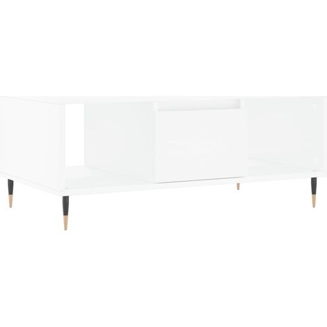 Maison Exclusive - Couchtisch Weiß 90x50x36,5 cm Holzwerkstoff