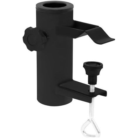 Private Label-Vonroc – Support pour parasol de balcon – Fixation pour mâts 35/38/48mm – Adapté aux balustrades rondes et carrées – Usage extérieur