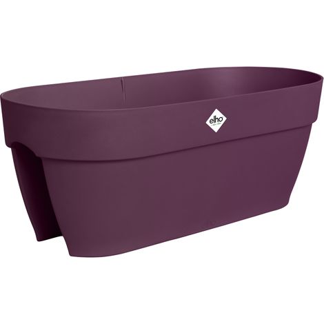 Elho Vibia Campana Flower Bridge 60 - Violet - L 26 x B 59 x H 22 cm - Balconextérieur - 100% recyclé (1/3)
