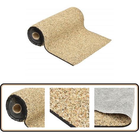 Steinfolie Natur-Sand 400x40 cm - Teichfolie - Steinfolie - Gartendeko - Wassergarten - Pondfolie
