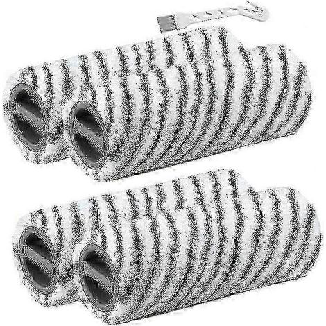Lot de 4 brosses à rouleau pour pierres compatibles avec les nettoyeurs de sols sans fil Karcher FC7, FC7 Premium, FC5, FC5 Premium et FC3. (1/5)