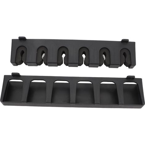 Lot de 2 supports verticaux pour cannes à pêche, en plastique EVA, à fixer au mur. Rangement pour 6 cannes à pêche, idéal pour un garage. (1/5)