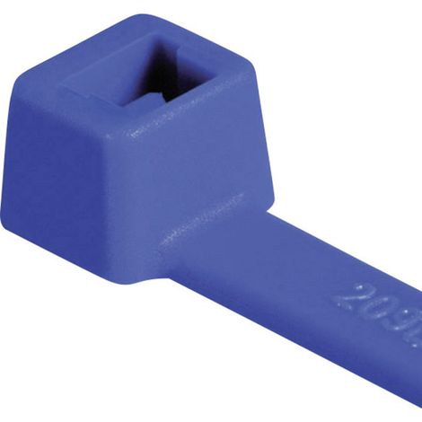 HellermannTyton 116-01816 T18R-PA66-BU-C1 Kabelbinder 100 mm 2.50 mm Blau  100 St.