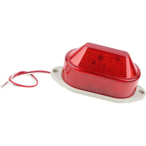 LED Beacon Warning Light, Flashing Lamp Alarm Warning Light, AC 220V, Red (1/5)