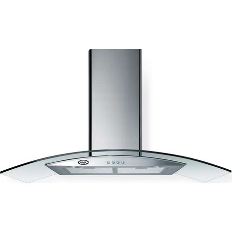 CAPPA EOS VETRO cm 90 - Inox - 700 m3/h (1/4)