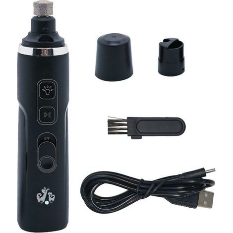 Broyeur à Ongles pour Chien avec lumières LED pour Grands Chiens Moyens 3 Fois Plus Puissant Coupe-Ongles électrique Silencieux à 2 Vitesses pour Animaux de Compagnie (1/5)