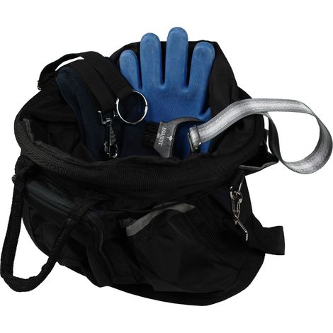 EQuest Grooming Bag befüllt - Putztasche mit Inhalt für die Pferdepflege, schwarz