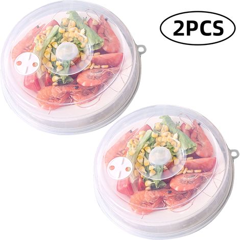 Eosnow Spritzschutz für Mikrowelle, 2 Stück, Abdeckung 23 x 5,5 cm, große Platte für Dunstabzugshaube mit verstellbaren Dampfventilen
