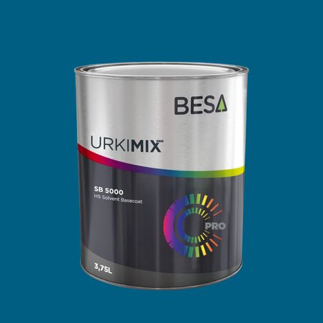 Pot de peinture Polyuréthane / bi composant Bleu Capri RAL 5019  Satin - 750 gr