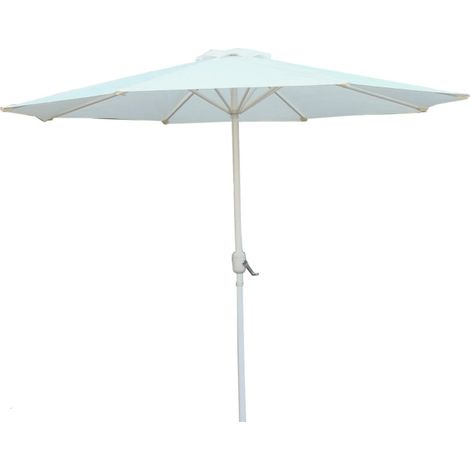ombrellone da giardino rotondo con doppio tetto eurogarden ecrù 270x270 cm (1/2)