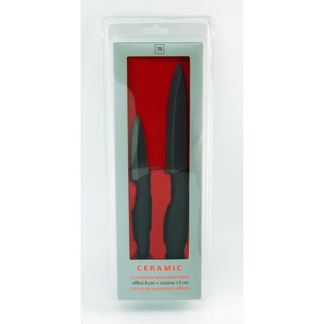Tarrerias Bonjean - Coffret 2 couteaux cuisine et office céramique