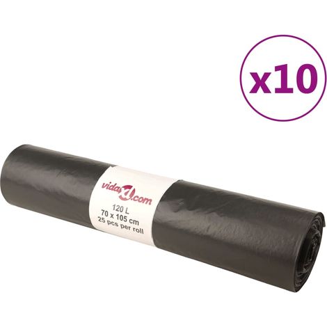Müllsäcke 250 Stk. Schwarz 120 L