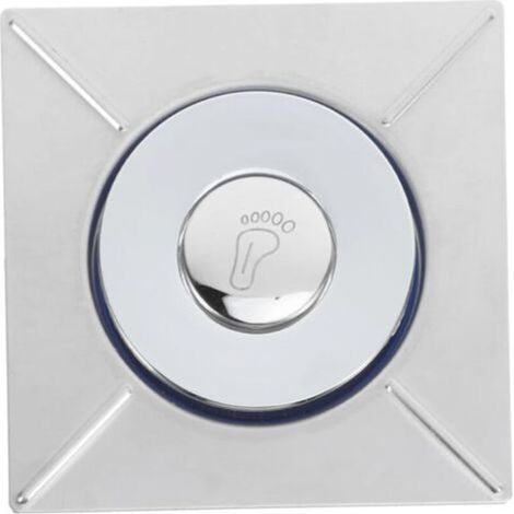 Couvercle de drain désodorisant de drain de plancher Bouchon de vidange Drague de tuyau de vidange de machine à laver Panier de vidange d'égout Filtre Acier inoxydable, noyau en cuivre, argent (1/5)