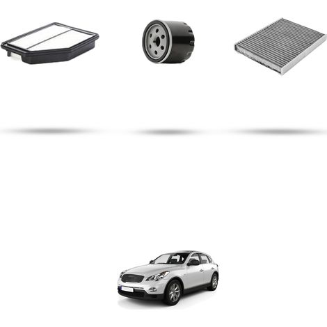 Kit tagliando 3 filtri compatibile con Infiniti EX 30d 175kw dal 2010 (1/4)