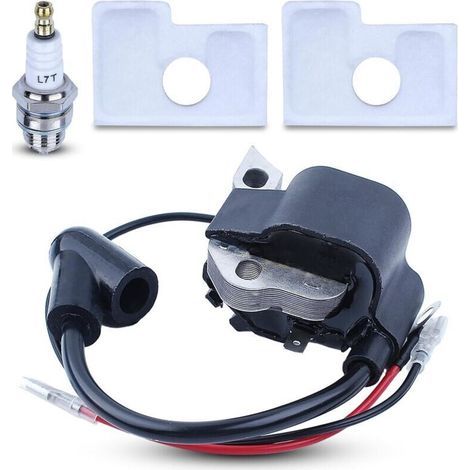 Bobine d'allumage pour Stihl MS170 MS180 017 018 MS170C MS180C avec filtre à air Bougie d'allumage Pièces de rechange 1130400 1302 (1/4)