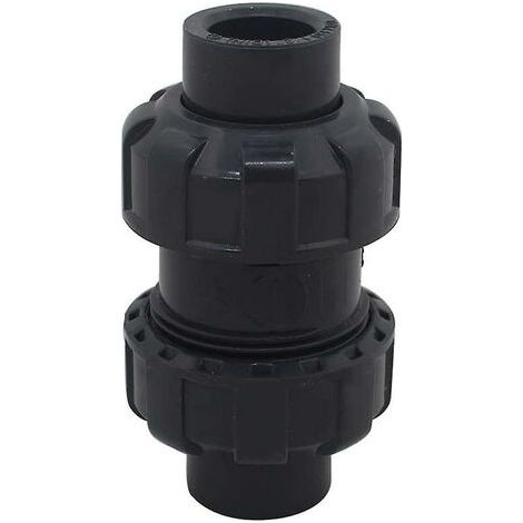 Pair - Clapet anti-retour à bille 32mm – PVC résistant à la corrosion – Empêche le refoulement d'eau – Pour systèmes de piscine (1/4)