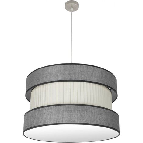 Lampada a sospensione bicolore modello Home 3Lights Nickel Dimmerabile FABRILAMP (1/2)
