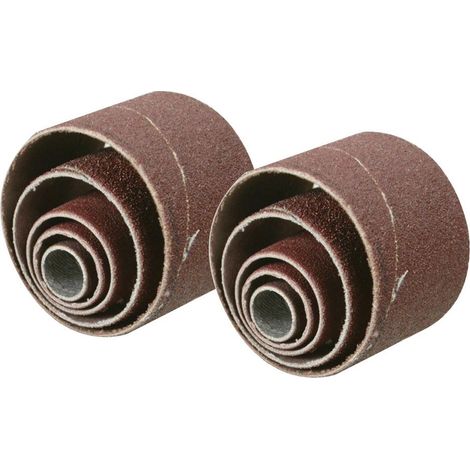 Tambours abrasifs de rechange - 10 pcs Grain 80