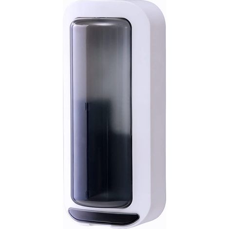 Boîte de rangement murale pour baguettes, boîte d'égouttage pour baguettes, boîte de rangement pour pailles, cuillères, couteaux et fourchettes (gris) (1/5)