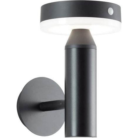 Aplique exterior - BRILLIANT - MAGUA - LED y solar - Metal y plástico - 3,7 W - Negro