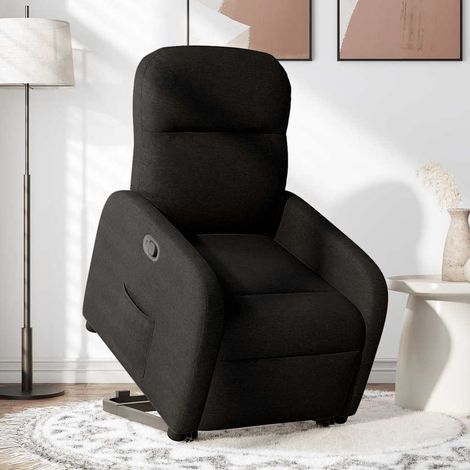 Maison Exclusive - Relaxsessel mit Aufstehhilfe Schwarz Stoff