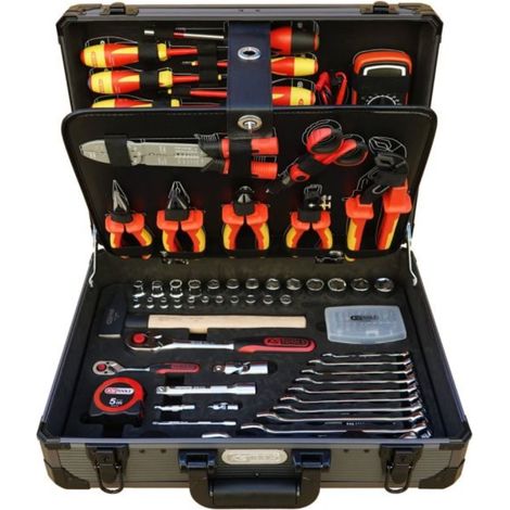 Valise pour électricien et électromécanicien 1/4' + 1/2“ 142 pièces KS TOOLS - 922.0642F (1/5)