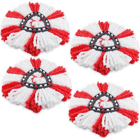 Lingette de rechange en microfibre, réutilisable, 2 en 1, pour balai rotatif O-Cedar/Vileda, tête de balai lavable (1/5)