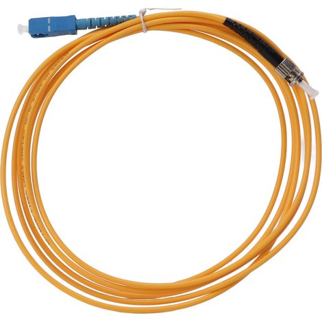 Cordon de fibre optique 3 mètres, mode unique, noyau unique, matériau de qualité supérieure, technologie avancée, jarretière optique. (1/5)