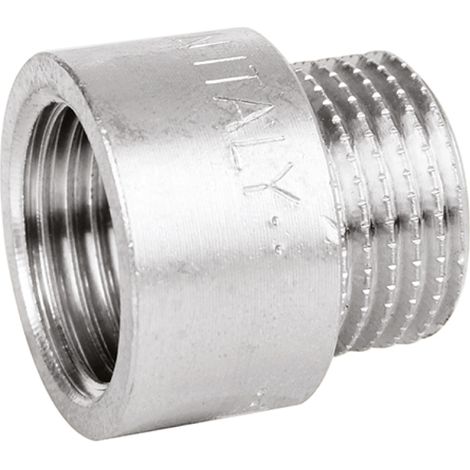 RACCORDO DIRITTO MASCHIO/FEMMINA IN OTTONE CROMATO SERIE 1500 - 3/4X40 MM - ATA