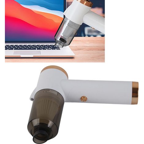 Aspirateur haute puissance 9000Pa, aspirateur de voiture pliable, mini aspirateur portable, rechargeable par USB, blanc. (1/5)